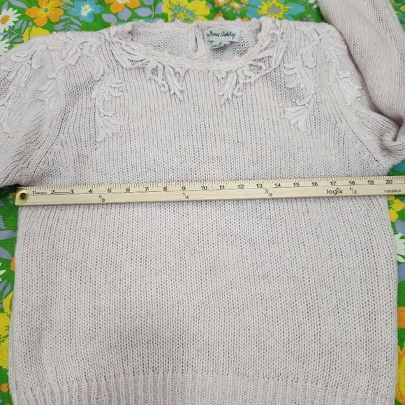 Dana Ashley Vintage 80s Light Pink Knit Sweater - Picture 6 of 7